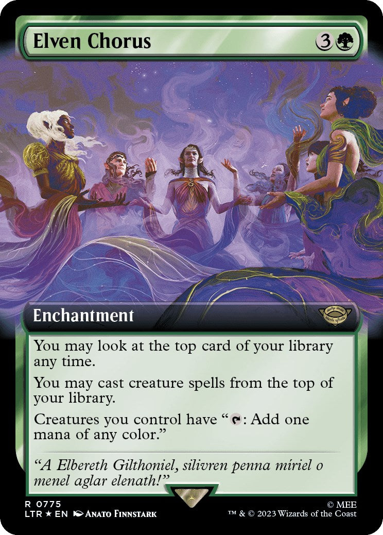 Elven Chorus (Extended Art) (Surge Foil)