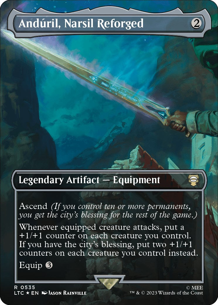 Anduril, Narsil Reforged (Borderless) (Surge Foil) [LTC - 535]
