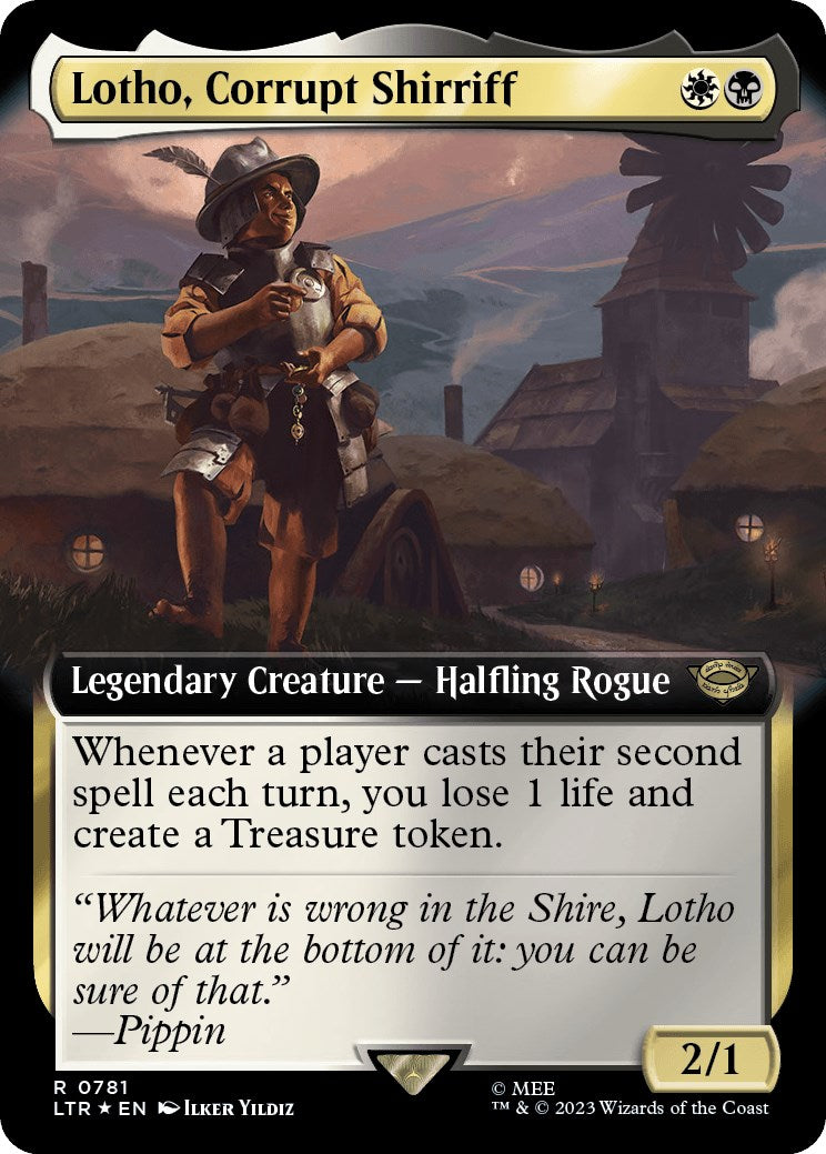 Lotho, Corrupt Shirriff (Extended Art) (Surge Foil) [LTR - 781]