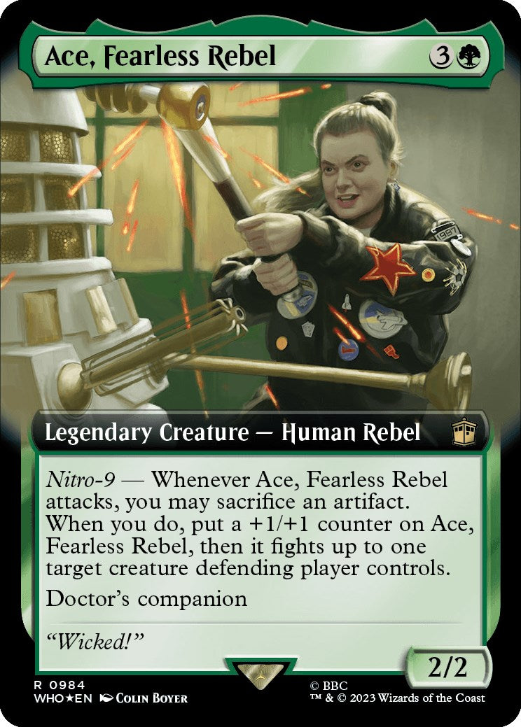 Ace, Fearless Rebel (Extended Art) (Surge Foil) [WHO - 984]