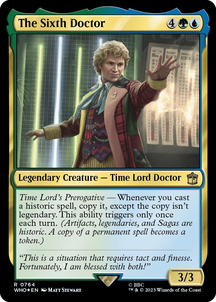 The Sixth Doctor (Surge Foil) [Doctor Who] | The Clever Kobold