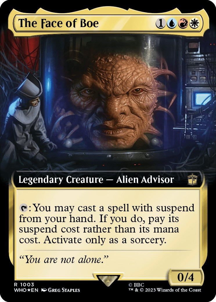 The Face of Boe (Extended Art) (Surge Foil) [WHO - 1003]