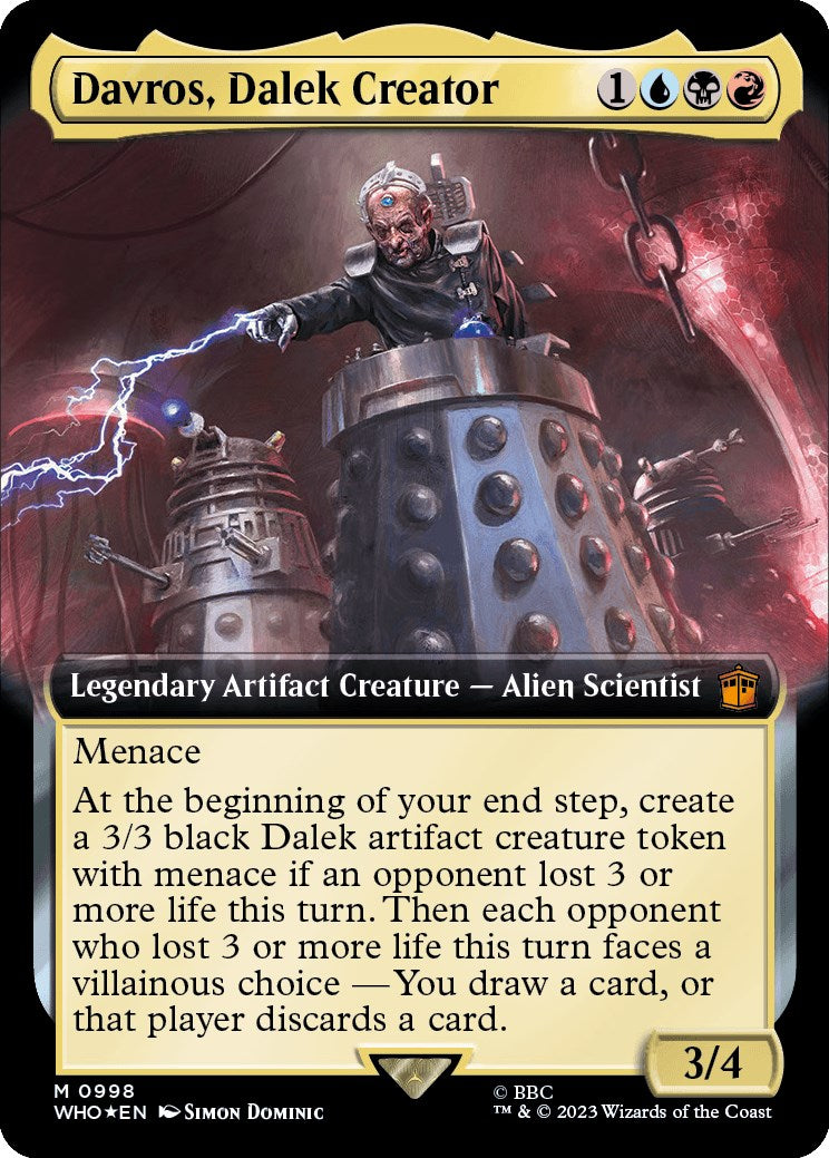 Davros, Dalek Creator (Extended Art) (Surge Foil) [Doctor Who] | The Clever Kobold