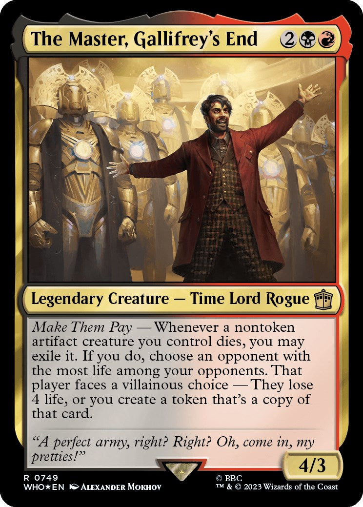The Master, Gallifrey's End (Surge Foil) [WHO - 749]