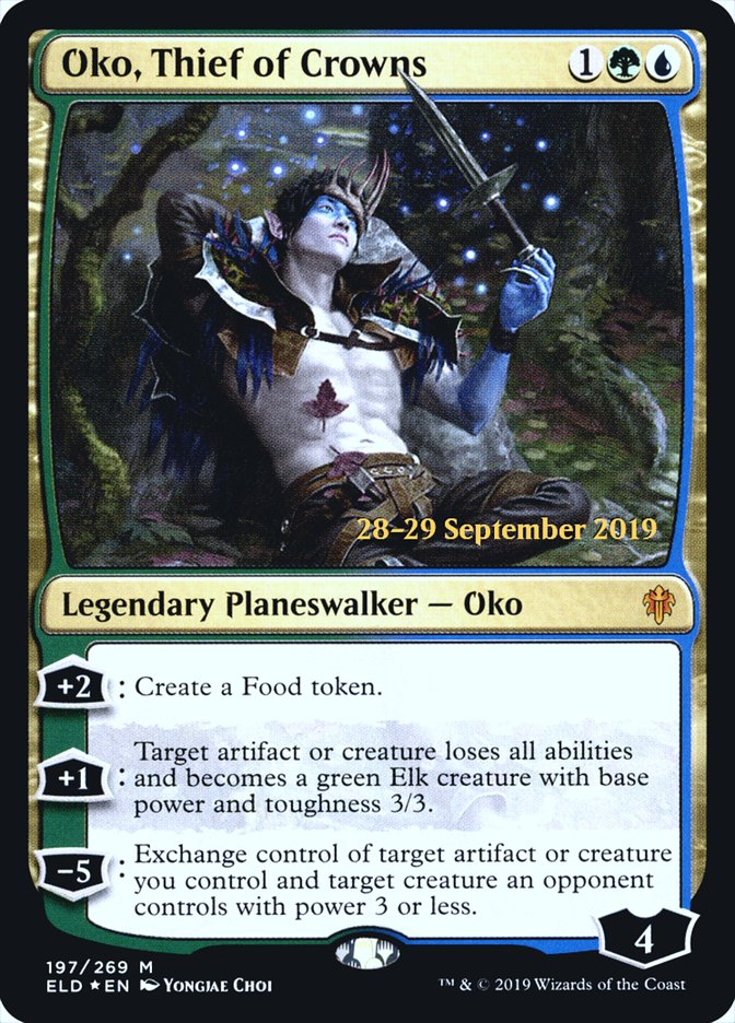 Oko, Thief of Crowns [Throne of Eldraine Prerelease Promos] | The Clever Kobold