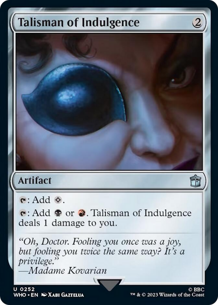 Talisman of Indulgence [Doctor Who] | The Clever Kobold