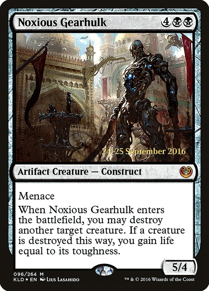 Noxious Gearhulk [Kaladesh Prerelease Promos] | The Clever Kobold