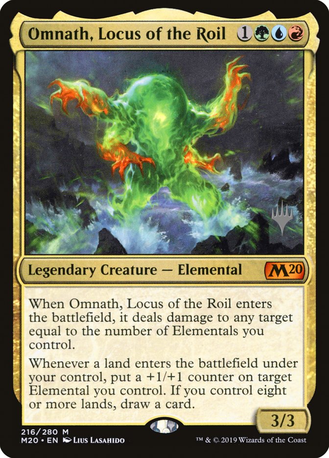 Omnath, Locus of the Roil (Promo Pack) [Core Set 2020 Promos] | The Clever Kobold