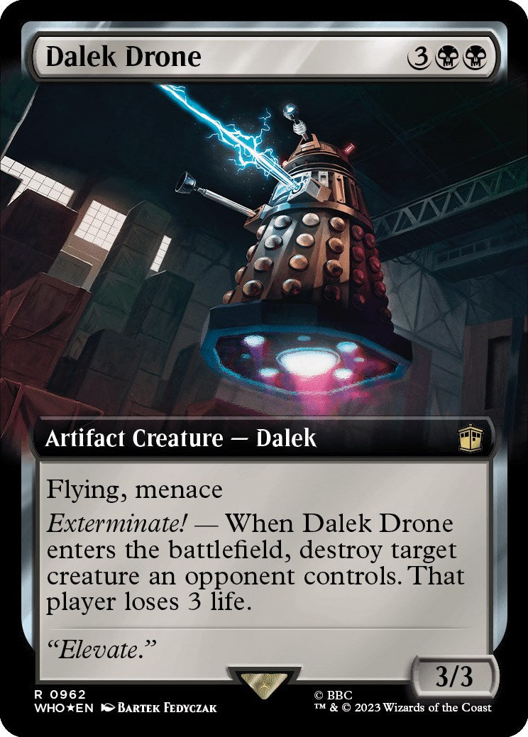Dalek Drone (Extended Art) (Surge Foil) [WHO - 962]