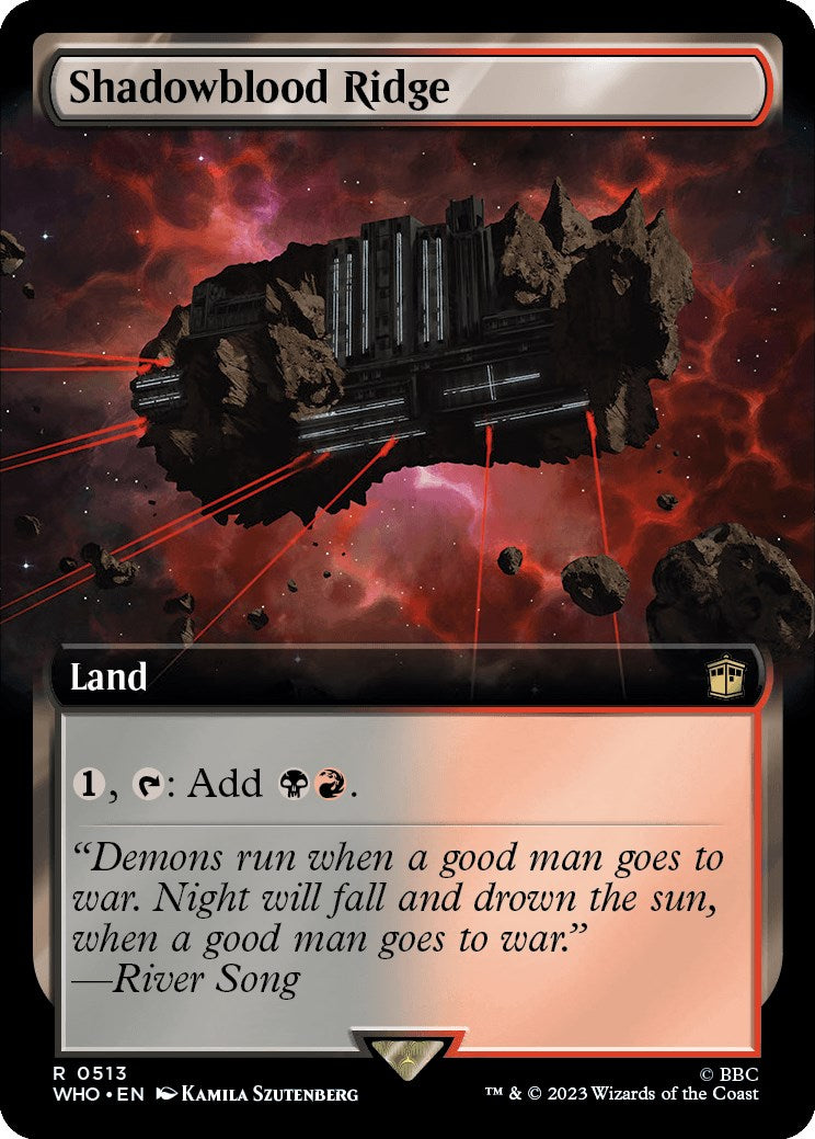 Shadowblood Ridge (Extended Art) [WHO - 513]