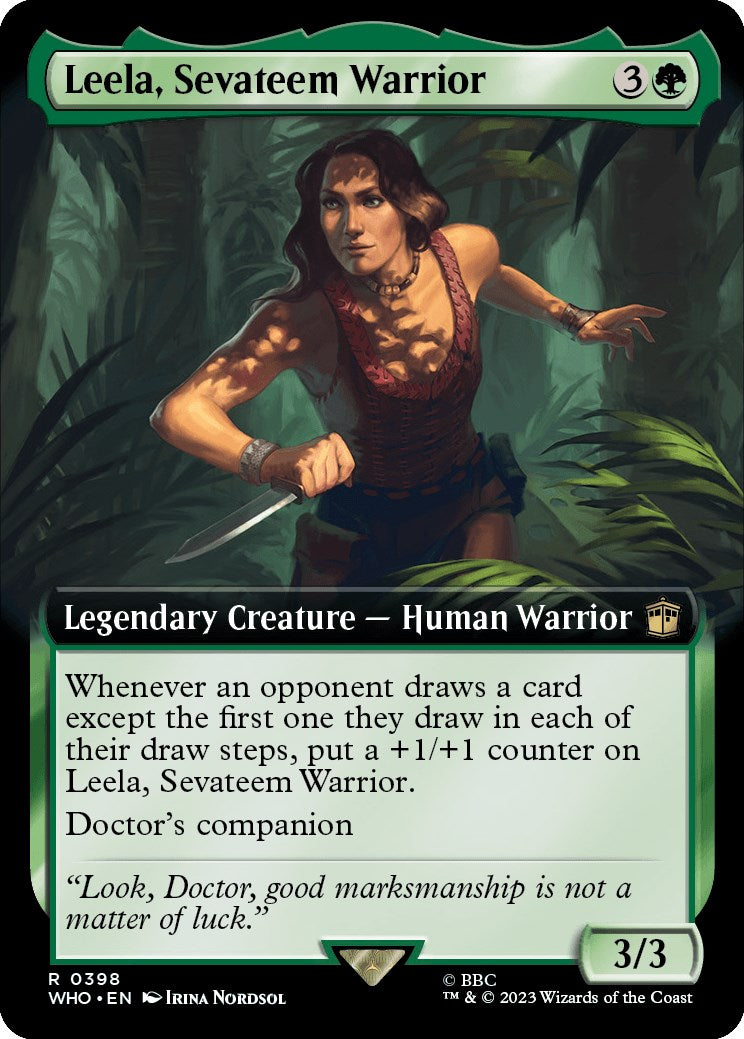 Leela, Sevateem Warrior (Extended Art) [WHO - 398]
