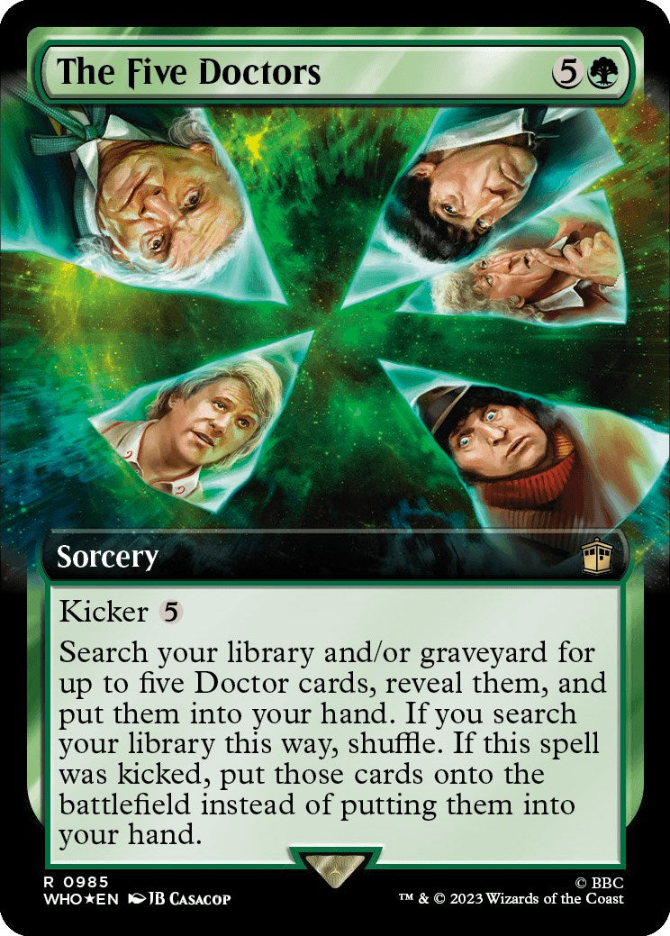 The Five Doctors (Extended Art) (Surge Foil) [WHO - 985]