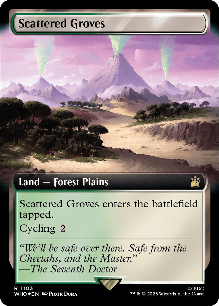 Scattered Groves (Extended Art) (Surge Foil) [WHO - 1103]