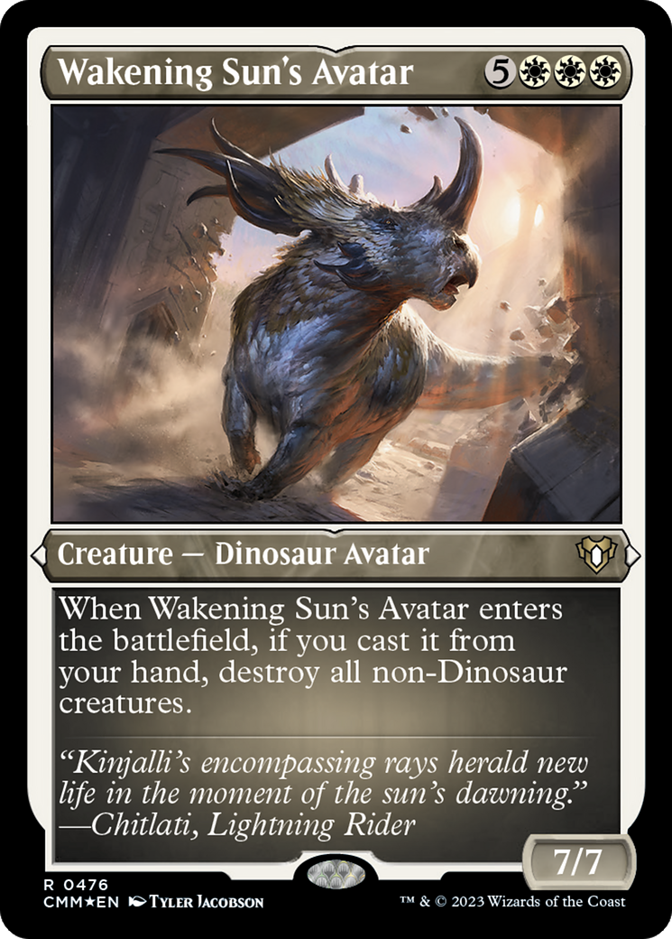 Wakening Sun's Avatar (Foil Etched) [Commander Masters] | The Clever Kobold