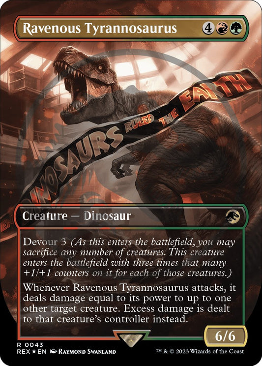 Ravenous Tyrannosaurus (Borderless) (Emblem)