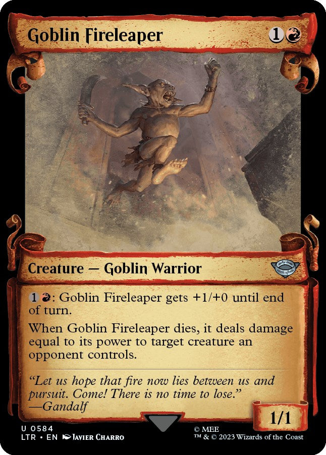 Goblin Fireleaper (Showcase Scrolls) [LTR - 584]