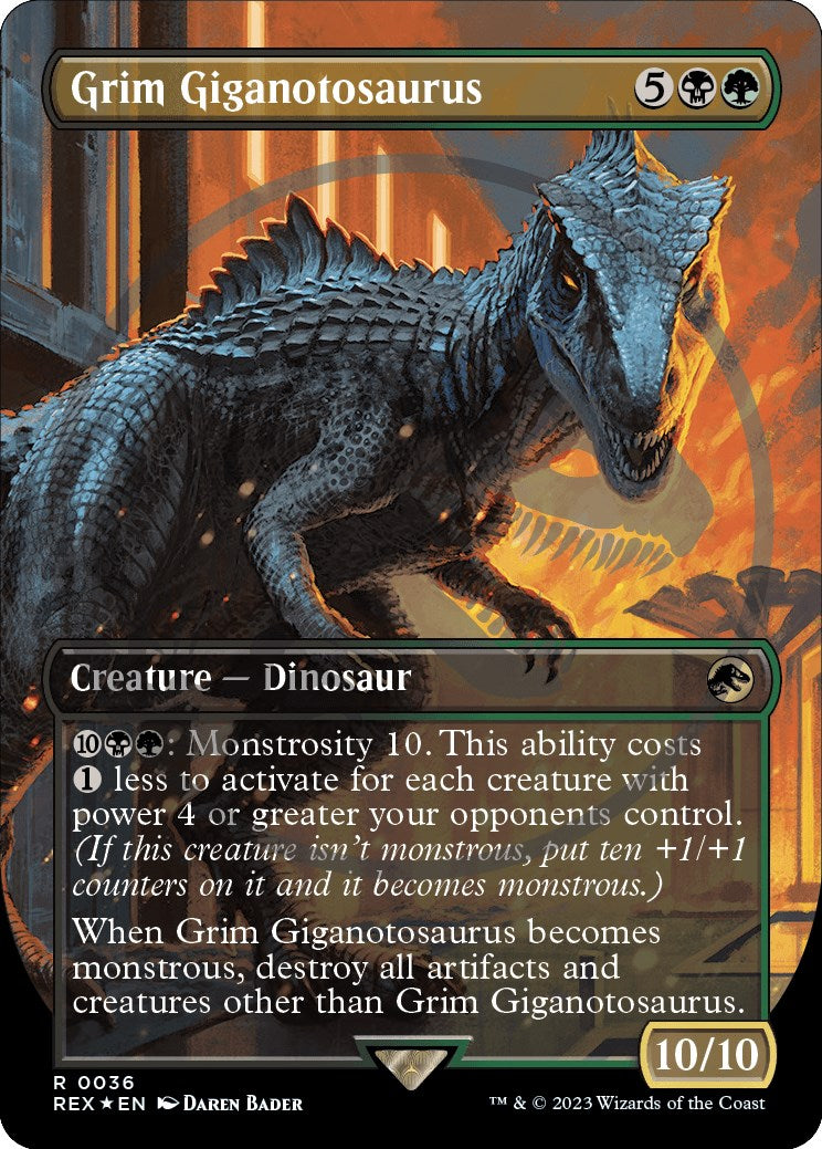 Grim Giganotosaurus (Borderless) (Emblem) [REX - 36]
