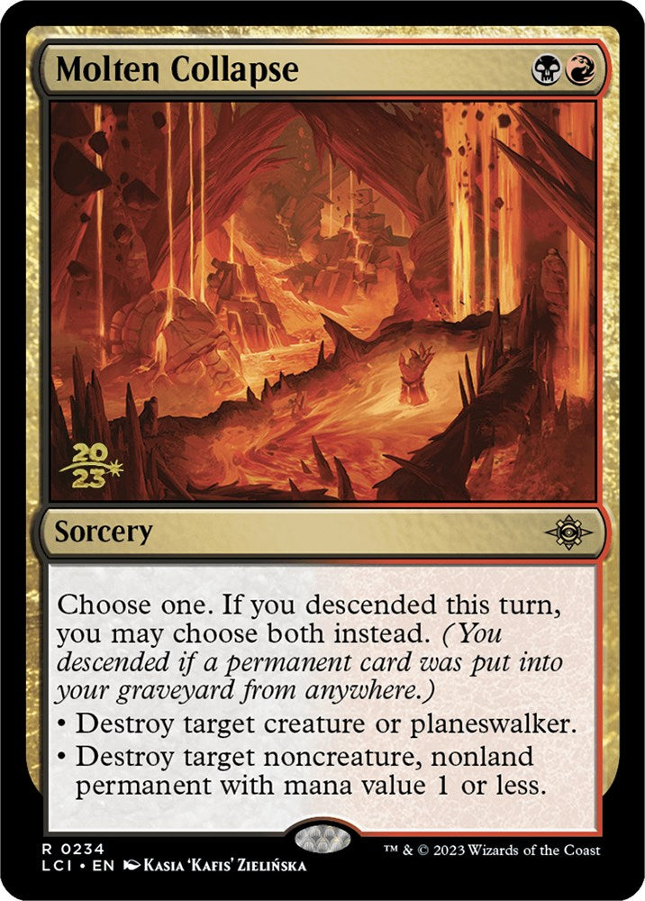 Molten Collapse [The Lost Caverns of Ixalan Prerelease Cards] | The Clever Kobold