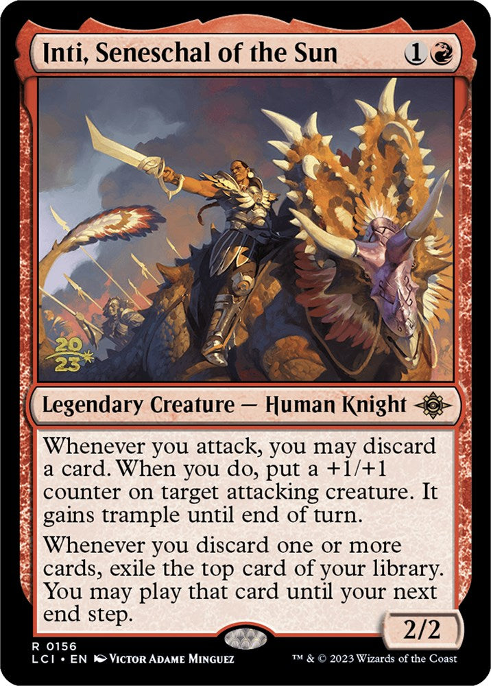 Inti, Seneschal of the Sun [The Lost Caverns of Ixalan Prerelease Cards] | The Clever Kobold