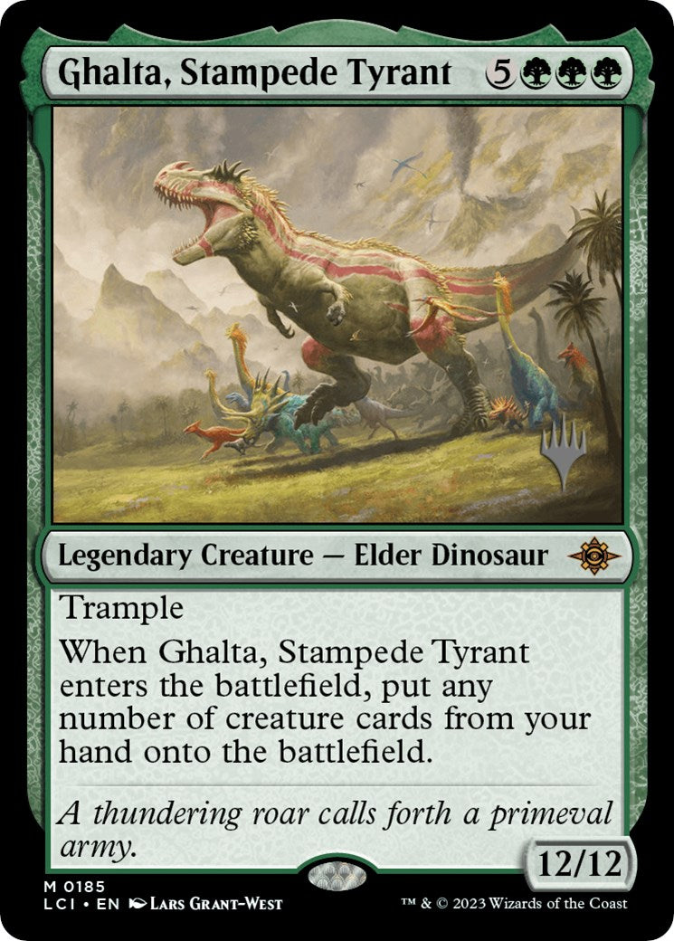 Ghalta, Stampede Tyrant (Promo Pack) [The Lost Caverns of Ixalan Promos] | The Clever Kobold