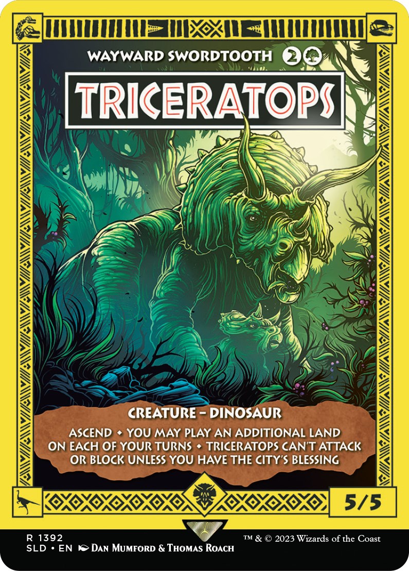 Triceratops - Wayward Swordtooth [Secret Lair Drop Series] | The Clever Kobold