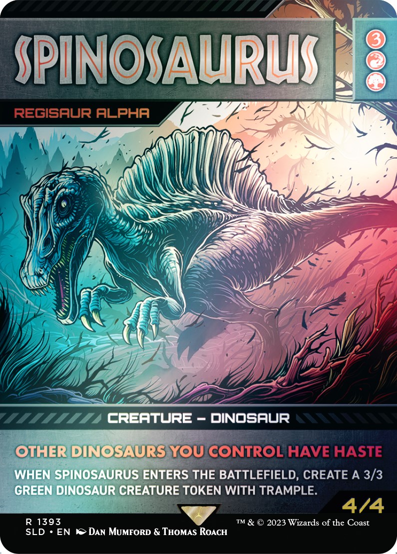 Spinosaurus - Regisaur Alpha (Rainbow Foil) [Secret Lair Drop Series] | The Clever Kobold