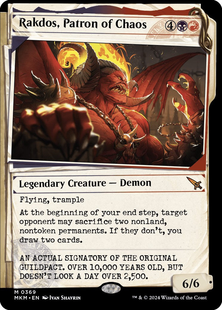 Rakdos, Patron of Chaos (Showcase) (0369) [MKM - 369]