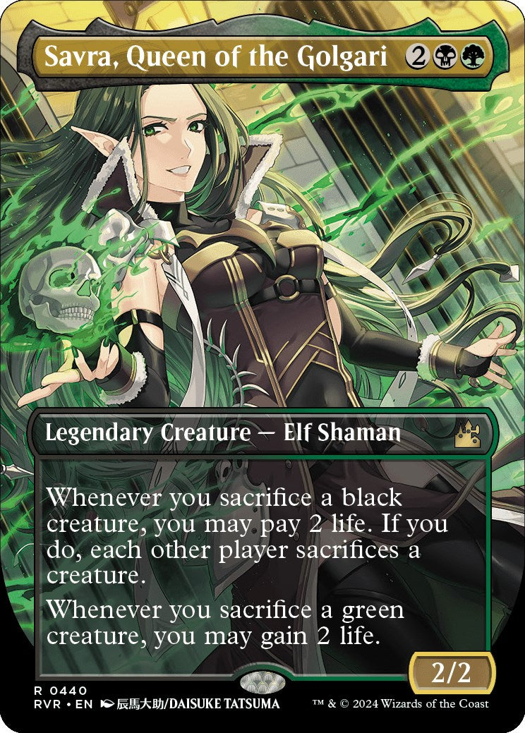 Savra, Queen of the Golgari (Anime Borderless) [RVR - 440]