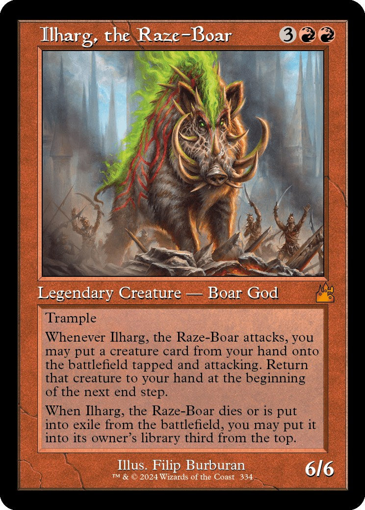 Ilharg, the Raze-Boar (Retro Frame)