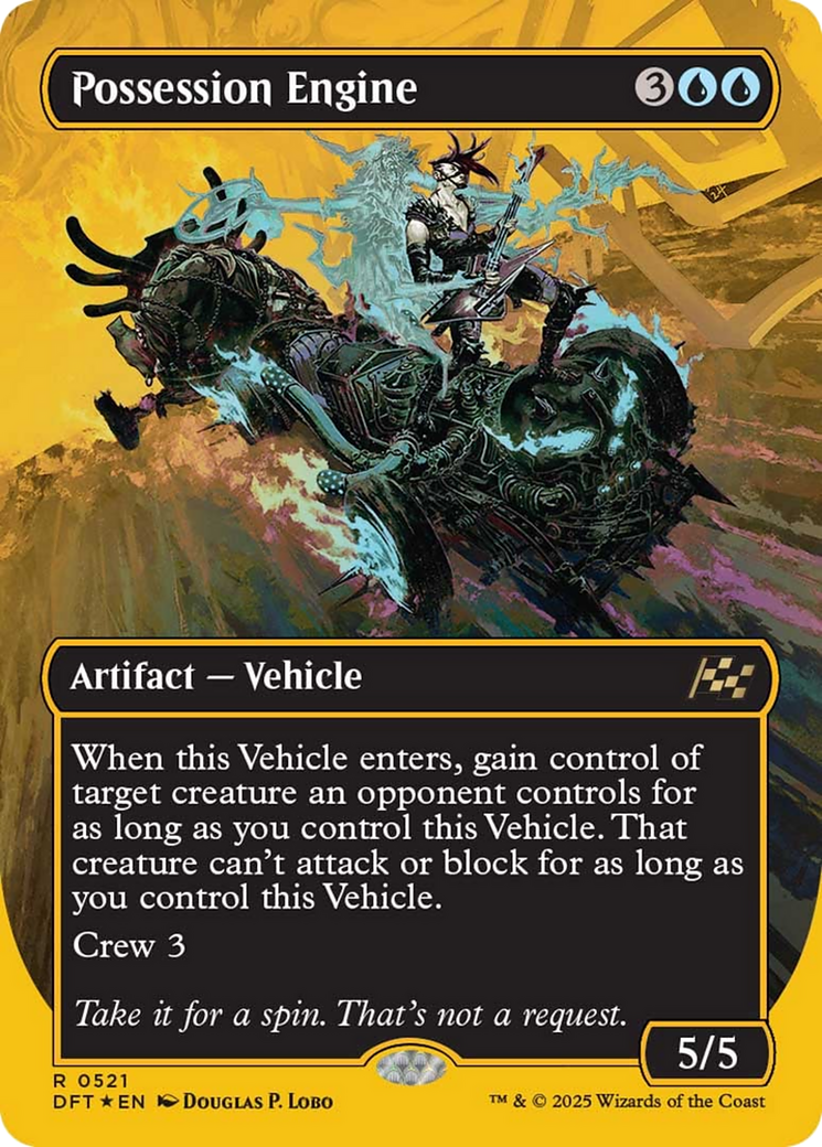 Possession Engine (Borderless) (First-Place Foil) [Aetherdrift] | The Clever Kobold