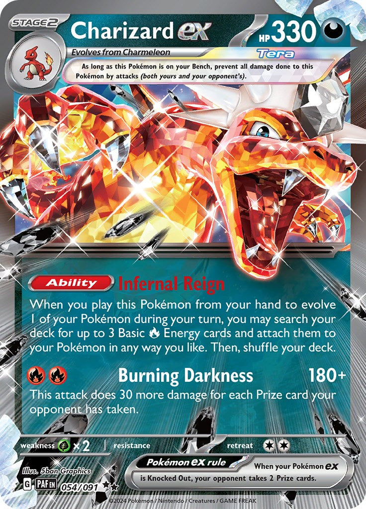 Charizard ex (054/091) [Scarlet & Violet: Paldean Fates] | The Clever Kobold