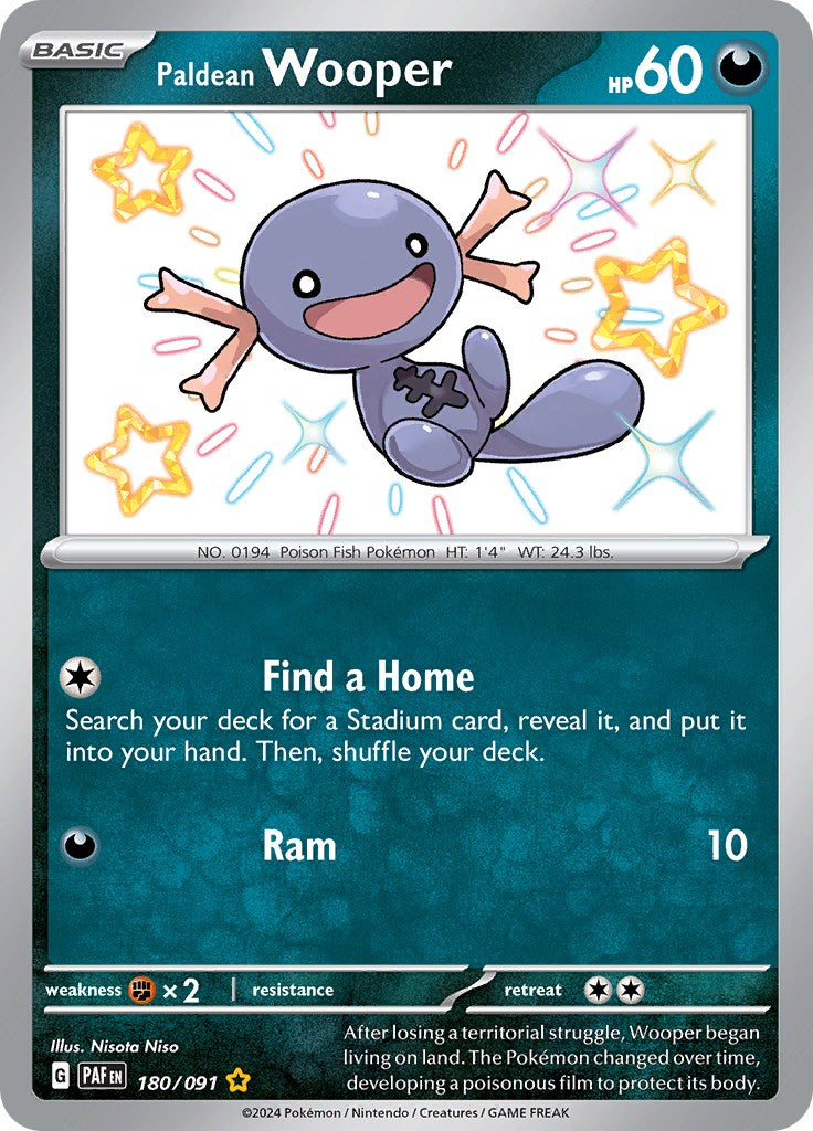 Paldean Wooper - 180/091 [PAF - 180/091]