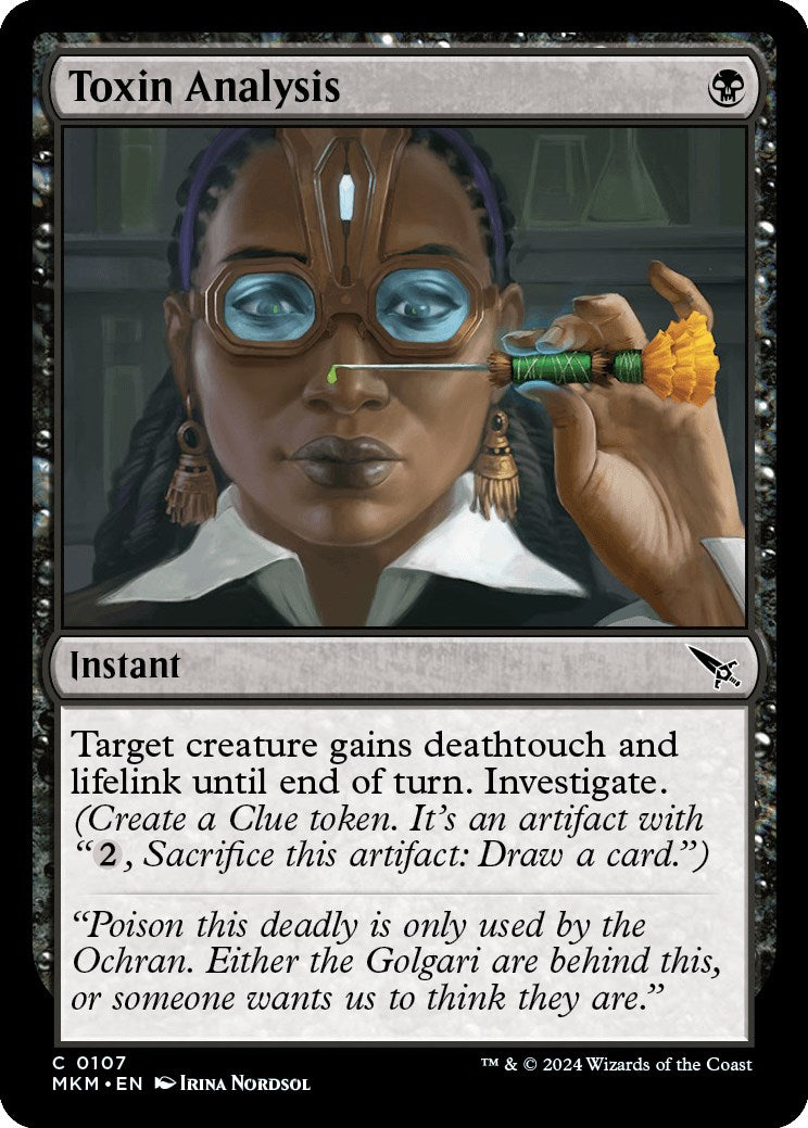 Toxin Analysis [MKM - 107]