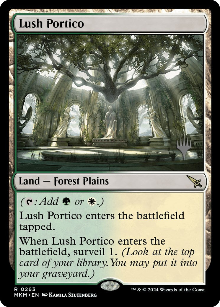 Lush Portico (Promo Pack) [Murders at Karlov Manor Promos] | The Clever Kobold