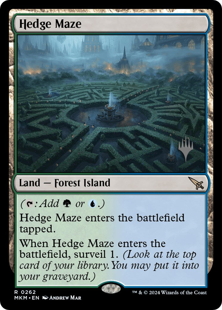 Hedge Maze (Promo Pack) [Murders at Karlov Manor Promos] | The Clever Kobold