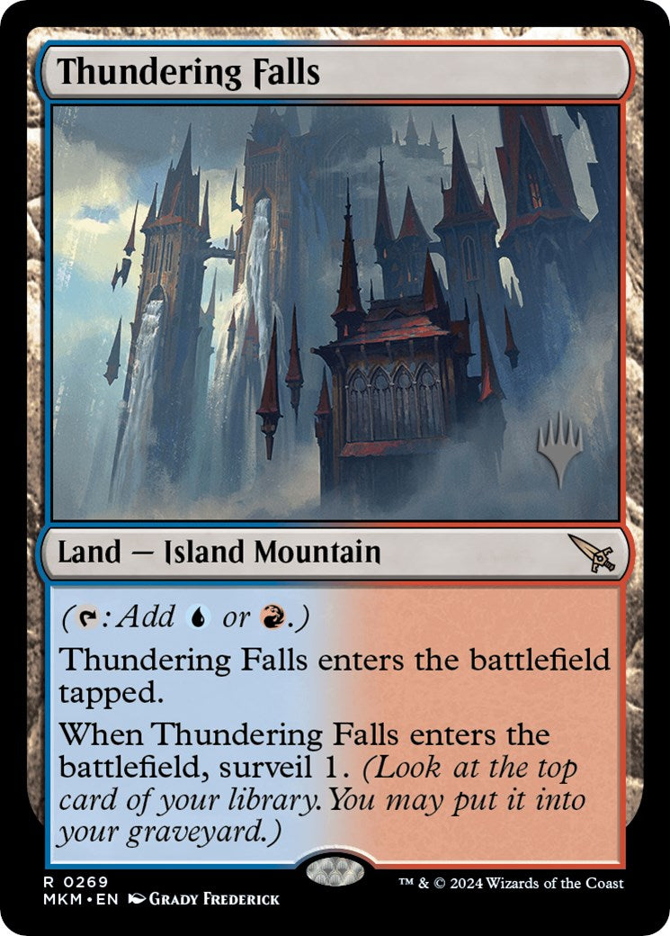 Thundering Falls (Promo Pack) [Murders at Karlov Manor Promos] | The Clever Kobold