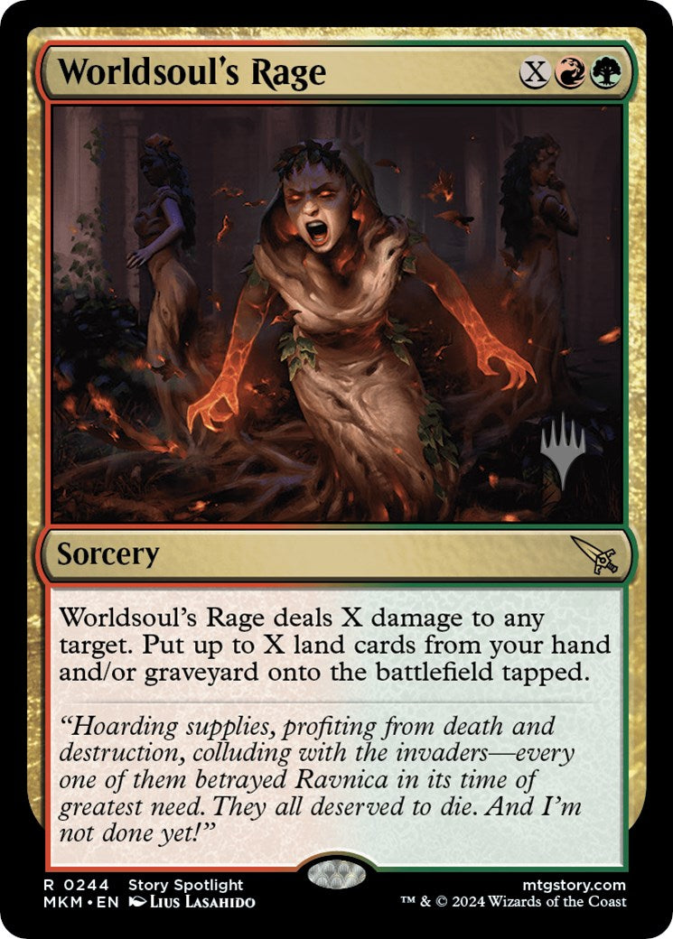 Worldsoul's Rage (Promo Pack) [Murders at Karlov Manor Promos] | The Clever Kobold