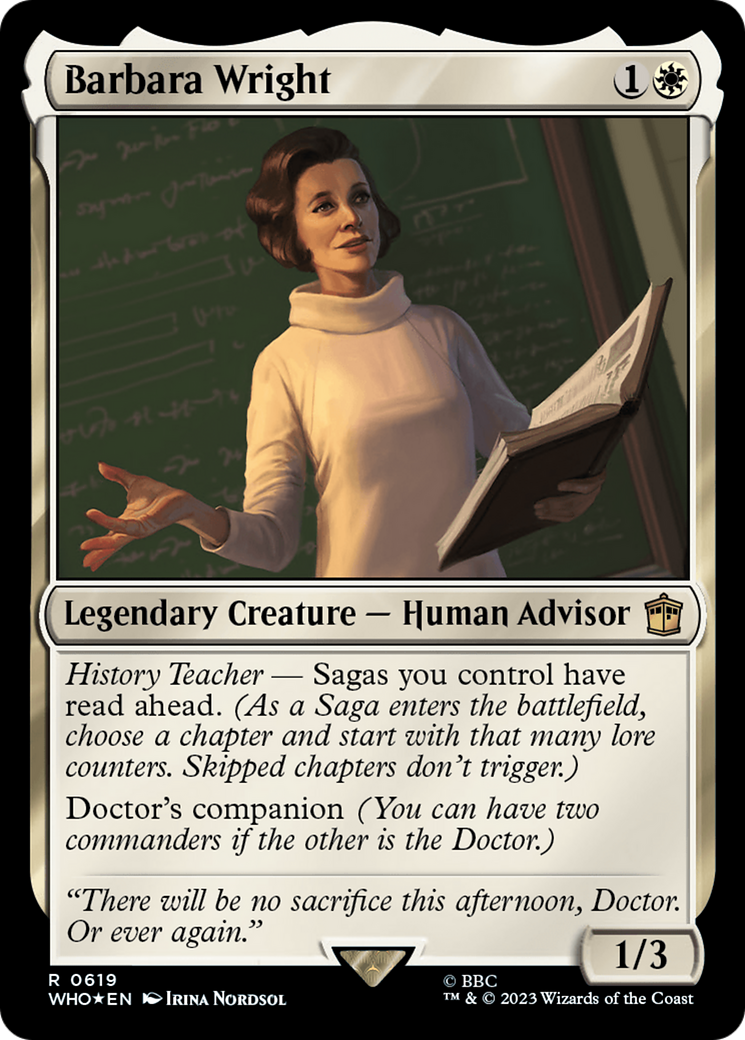 Barbara Wright (Surge Foil) [Doctor Who] | The Clever Kobold