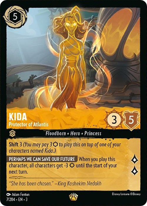 Kida - Protector of Atlantis (7/204) [Into the Inklands] | The Clever Kobold