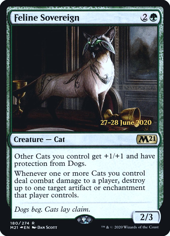 Feline Sovereign [Core Set 2021 Prerelease Promos] | The Clever Kobold