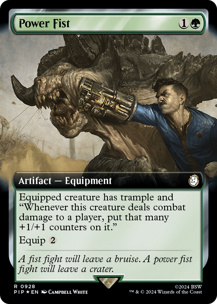 Power Fist (Extended Art) (Surge Foil) [Fallout] | The Clever Kobold