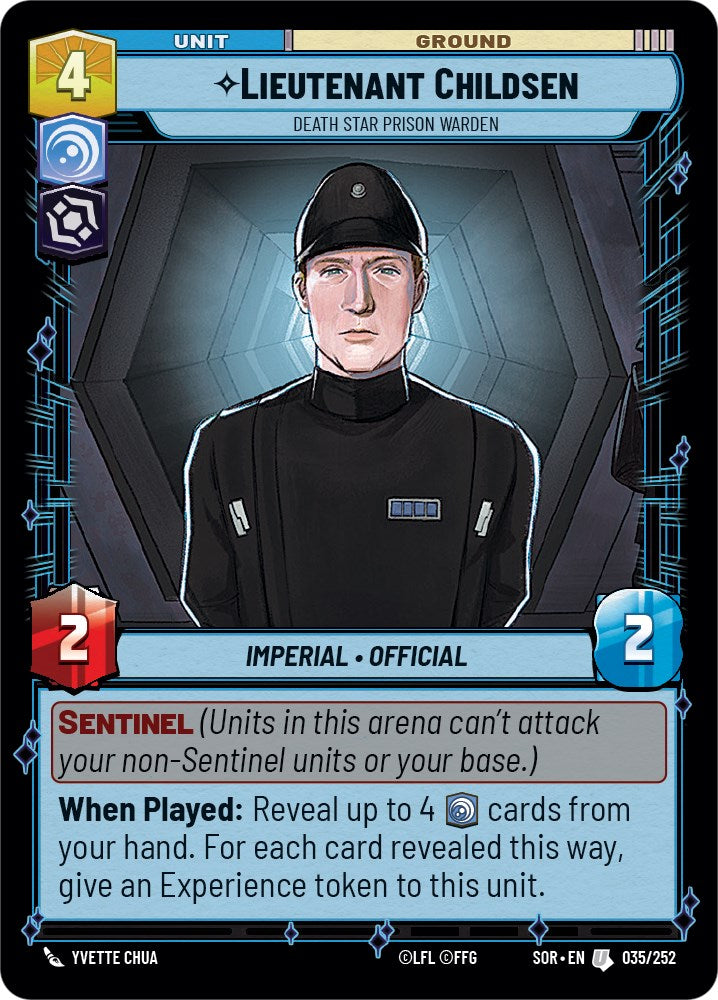 Lieutenant Childsen - Death Star Prison Warden [SOR - 035/252]