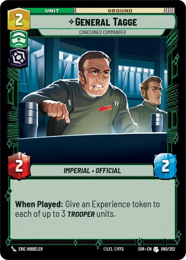 General Tagge - Concerned Commander [SOR - 080/252]
