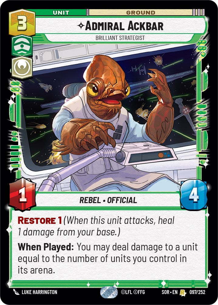 Admiral Ackbar - Brilliant Strategist [SOR - 097/252]