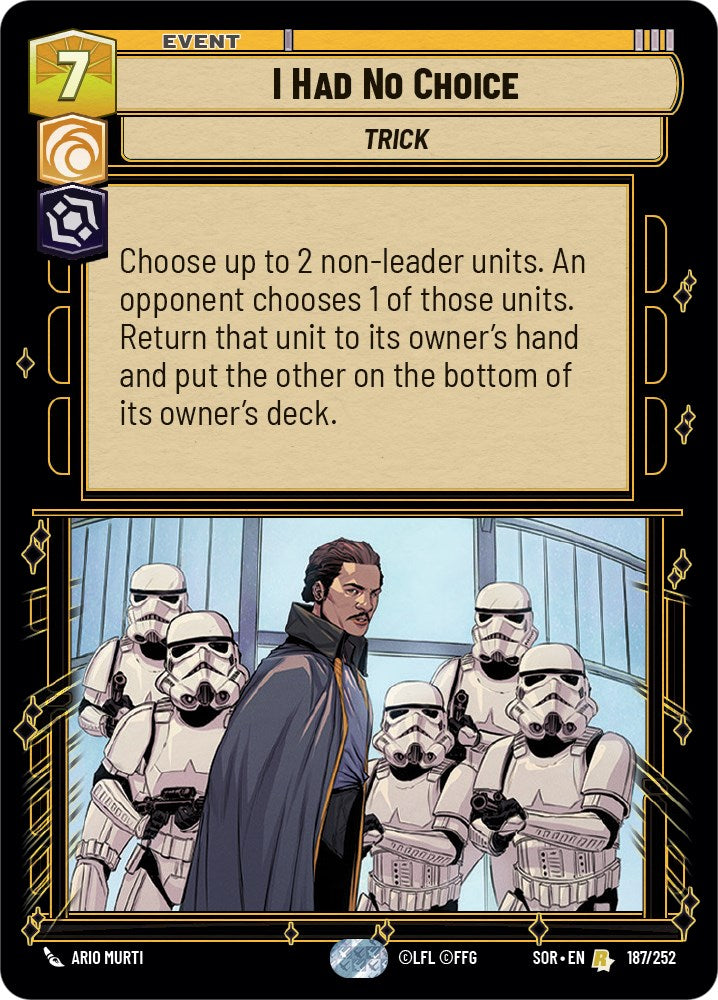 I Had No Choice [SOR - 187/252]