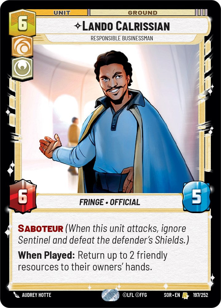 Lando Calrissian - Responsible Businessman [SOR - 197/252]