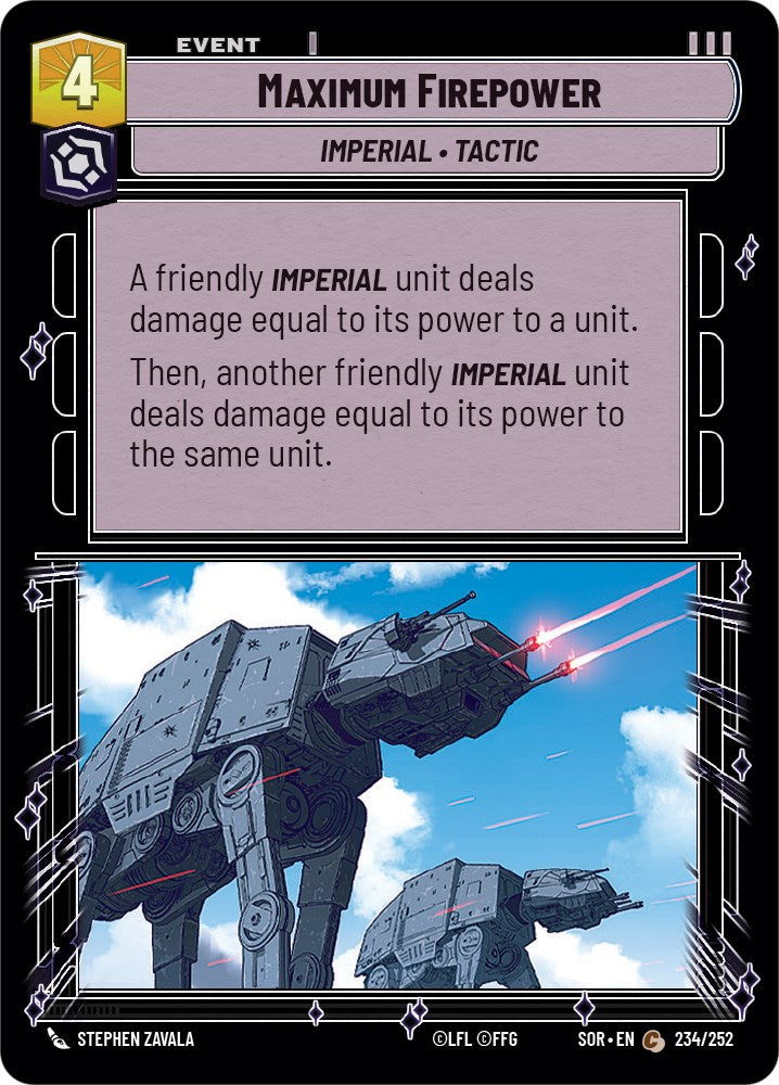 Maximum Firepower [SOR - 234/252]