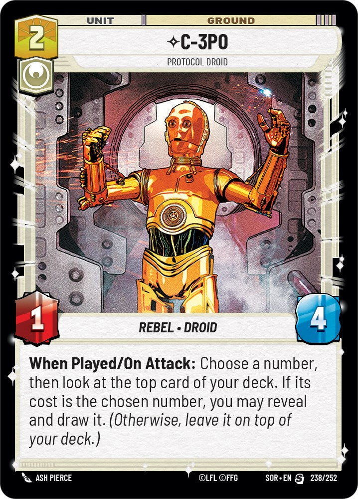 C-3PO - Protocol Droid [SOR - 238/252]