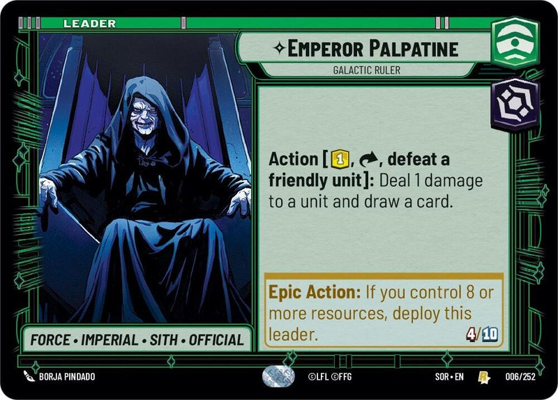 Emperor Palpatine - Galactic Ruler [SOR - 006/252]