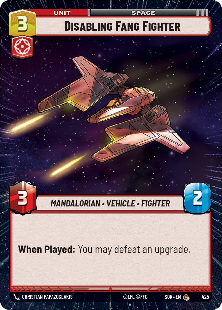 Disabling Fang Fighter (Hyperspace) [SOR - 425]